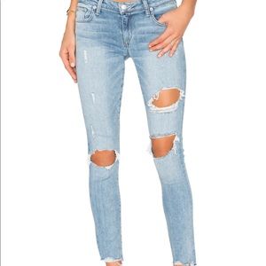 LOVERS + FRIENDS DISTRESSED RICKY SKINNY JEANS